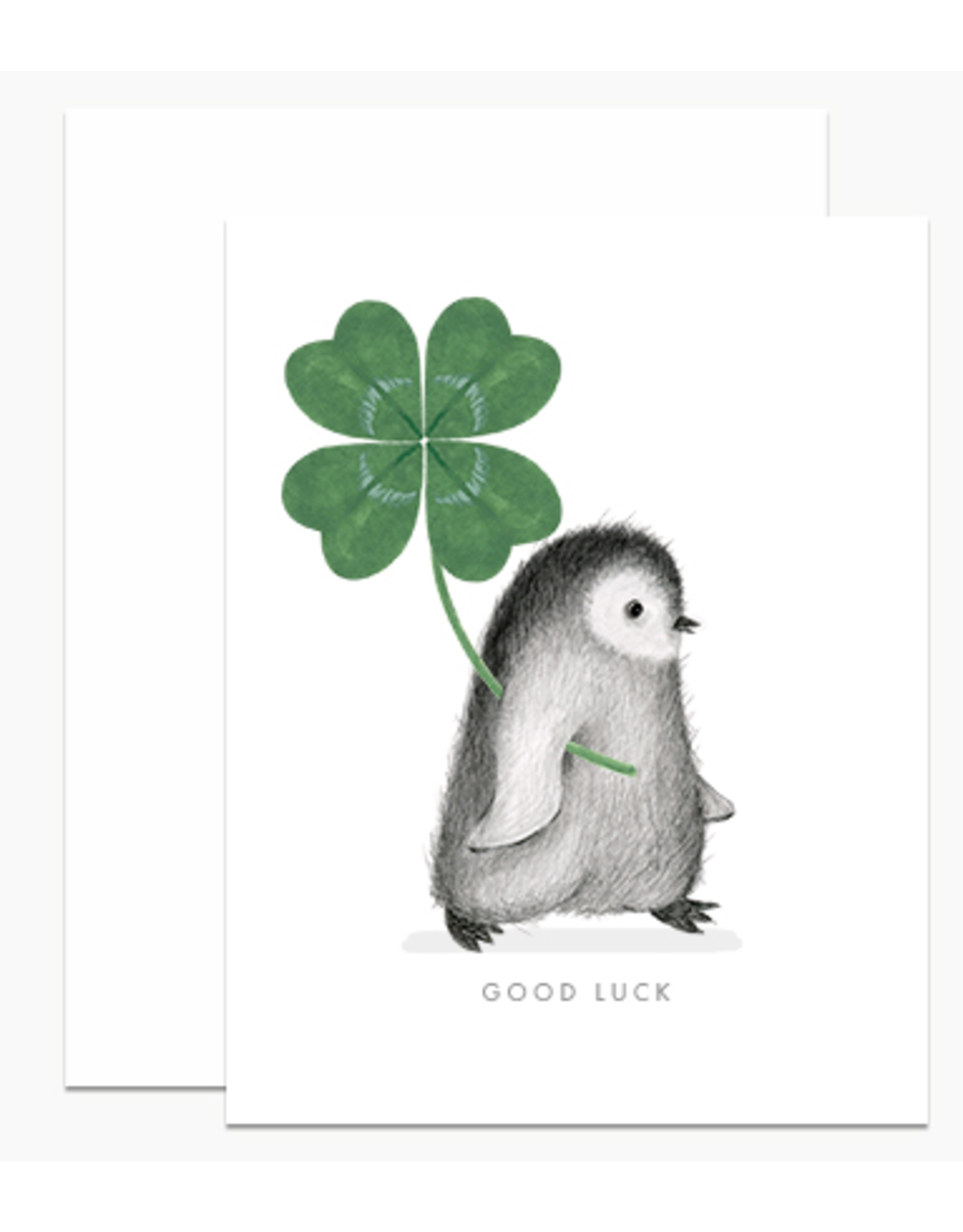 Dear Hancock Good Luck Penguin Card
