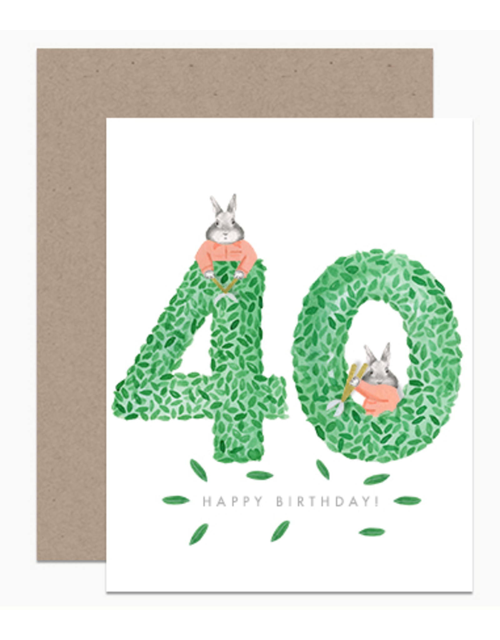 Dear Hancock Happy Birthday 40 Topiary Card
