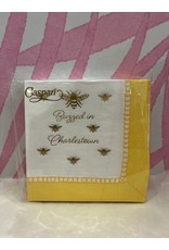 Caspari Buzzed in Charlestown With Gold Bee Yellow Border