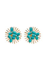 Turquoise Cluster Studs
