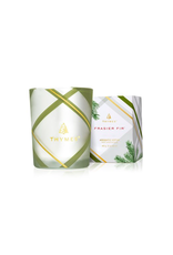Thymes Frasier Fir Frosted Plaid Votive Candle