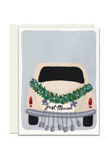 Slightly Stationery Getaway Car with Garland Card