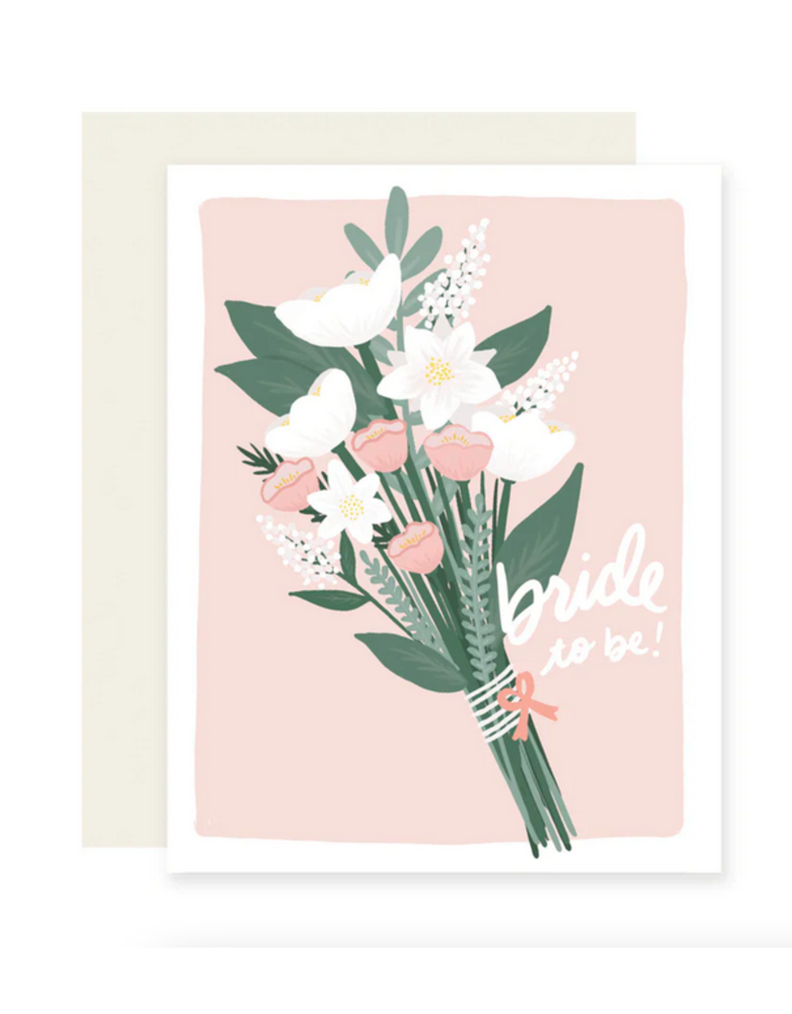 Slightly Stationery Bride Bouquet Card