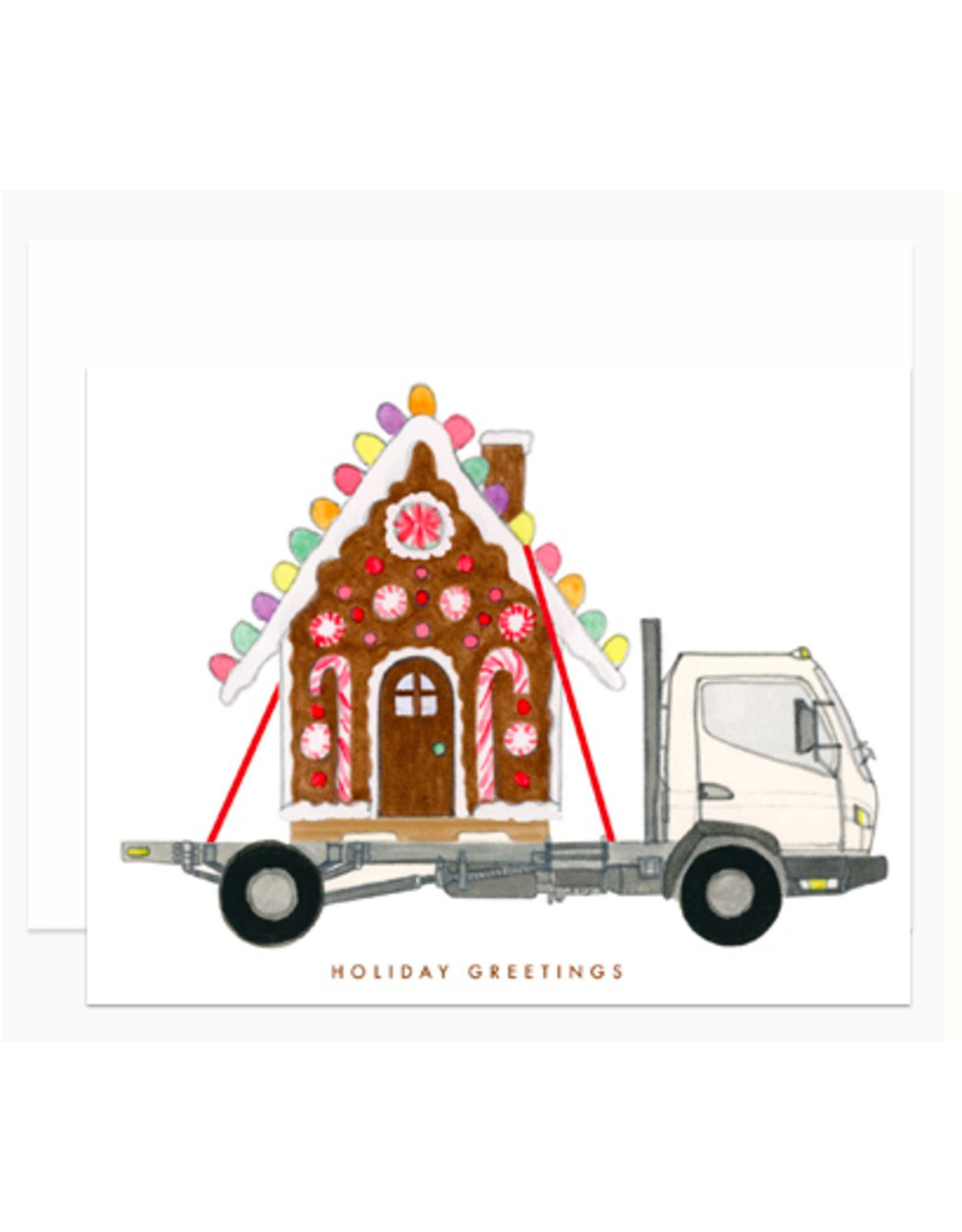 Dear Hancock Gingerbread Truck Card