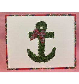 Folded Notecards in Boxwood Anchor