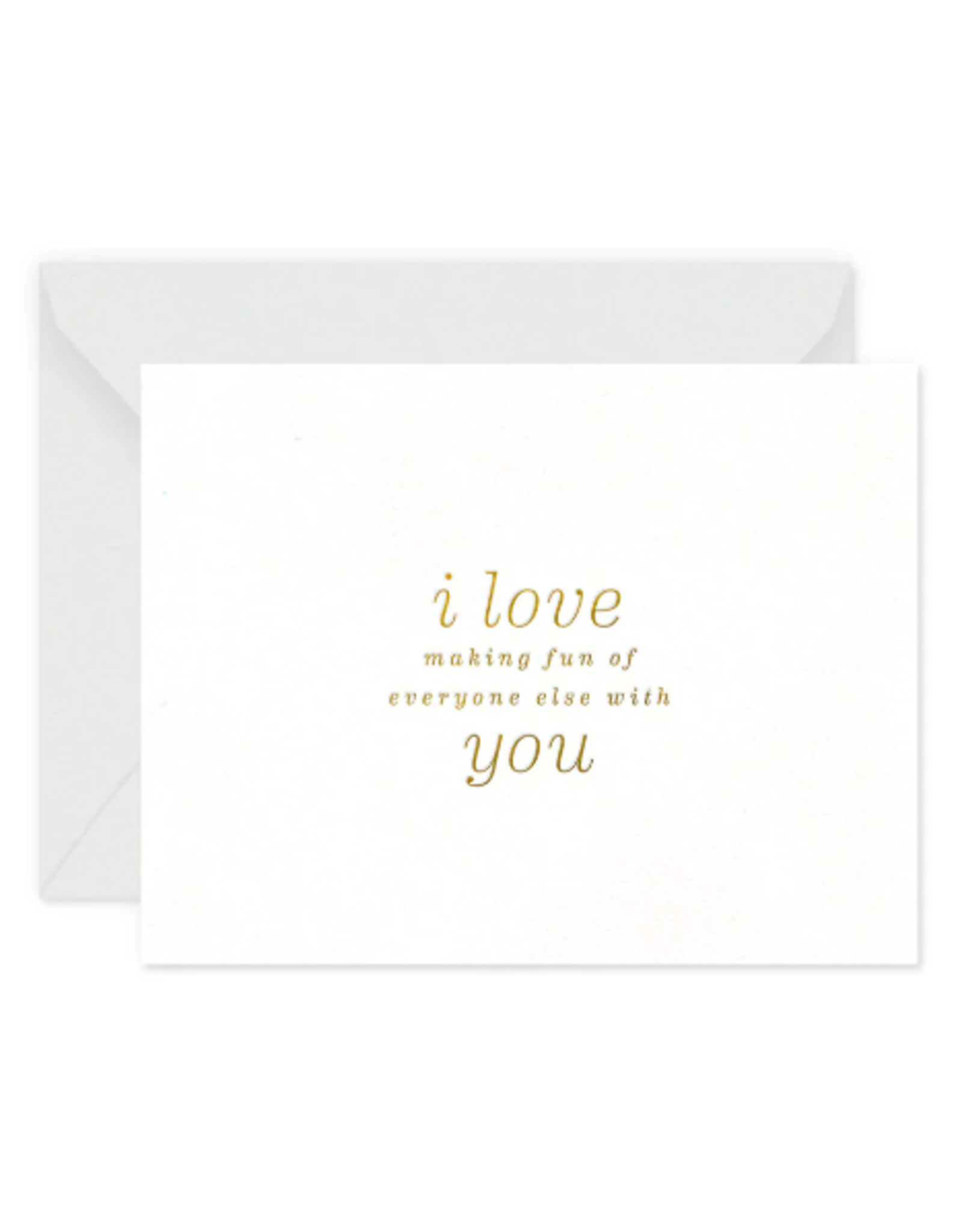 Smitten on Paper Making Fun Love Card