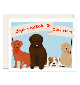 Slightly Stationery Dog Mom Card