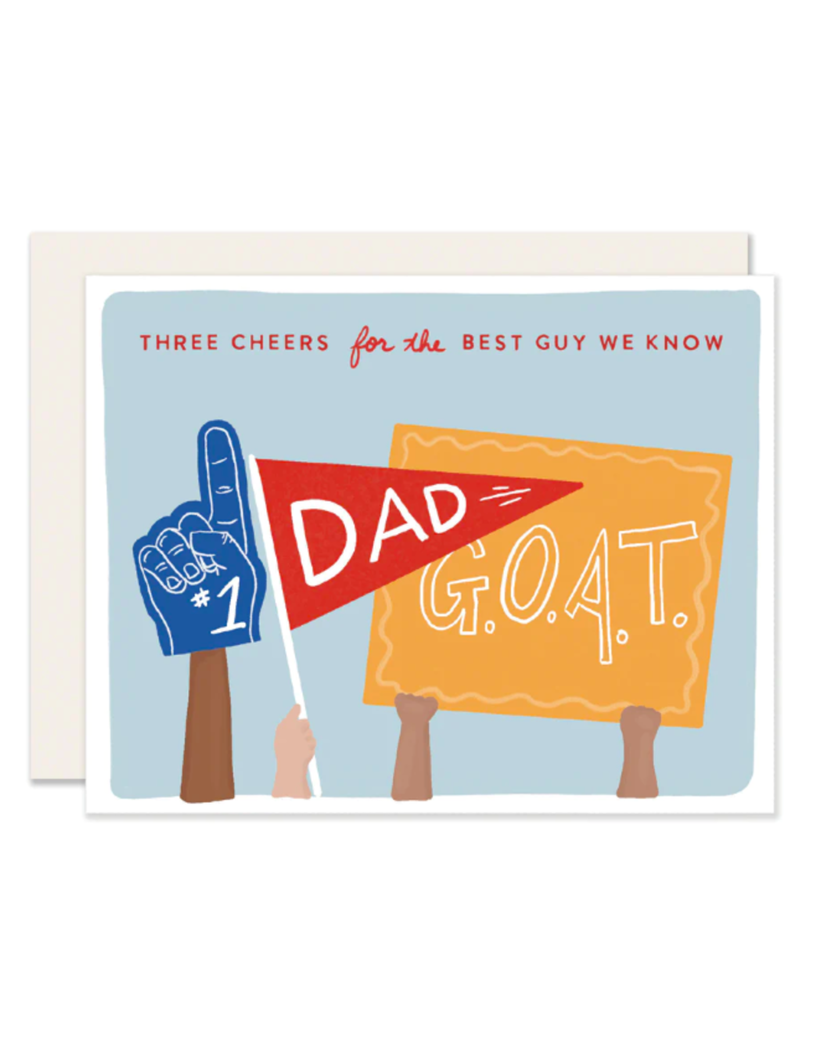 Slightly Stationery Three Cheers Dad Card