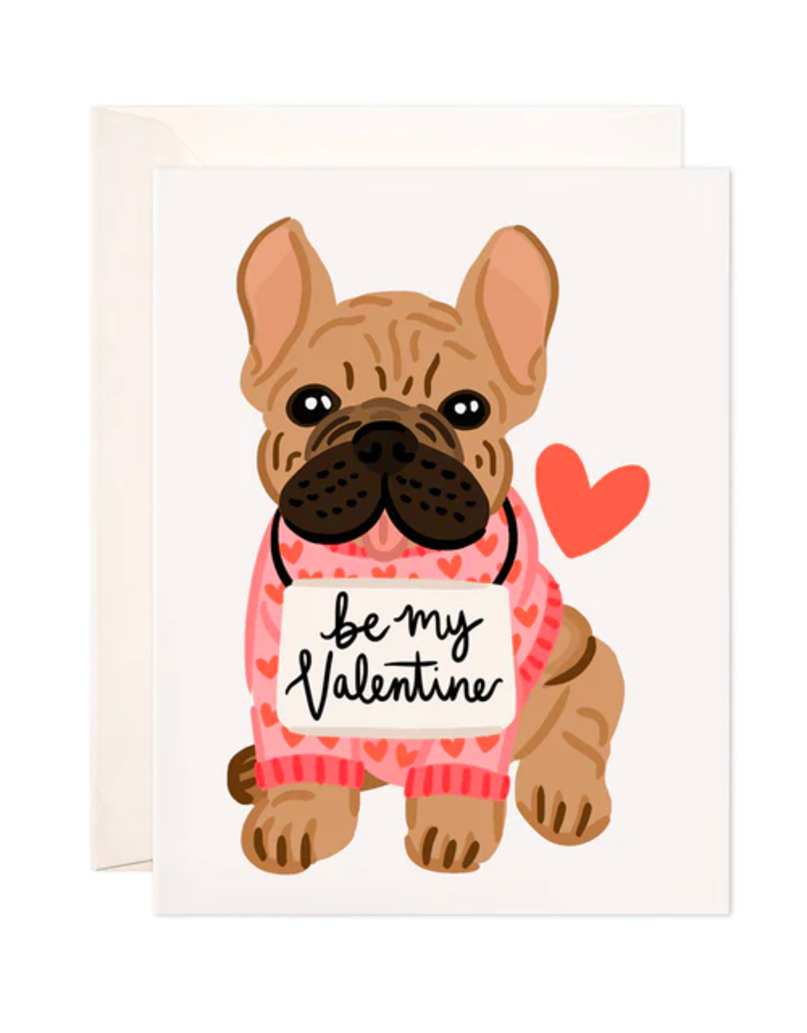 Bloomwolf Studio Valentine Frenchie Card