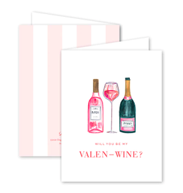 Dogwood Hill Champagne and Rose Valentine Card