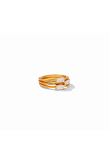 Julie Vos Windsor Trio Ring Gold CZ Size 7 by Julie Vos