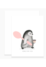 Dear Hancock Here For You Penguin Card
