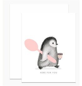 Dear Hancock Here For You Penguin Card
