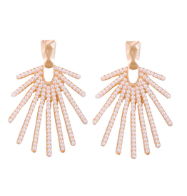 Accessories Shop at Junebug Pearl Sunburst Drop Earrings