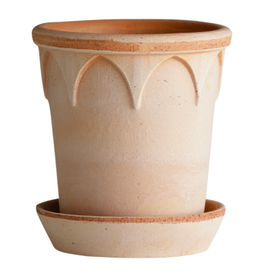 Bergs Potter 5.5"  Elizabeth Pot in Rose + Saucer by Bergs Potter