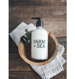 Farm + Sea Sandalwood + Eucalyptus Lotion in Glass Pump Bottle