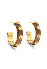 Capucine de Wulf Gaia Hoop Earrings in Teak