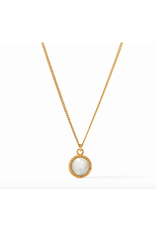 Julie Vos Fleur de Lis Solitaire Reversible Necklace in Pearl