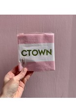 Caspari Stripe Petal Pink CTOWN Napkin