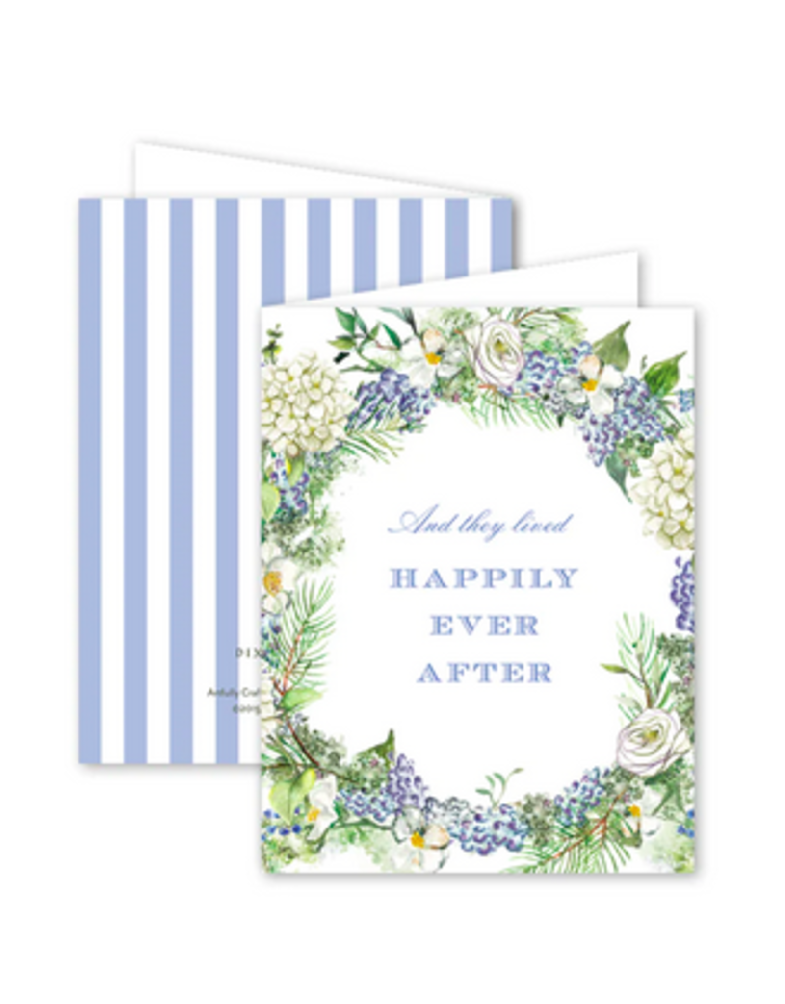 Dogwood Hill Blue Hydrangea Wedding Card