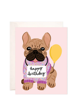 Bloomwolf Studio Frenchie Birthday Card