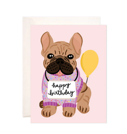 Bloomwolf Studio Frenchie Birthday Card