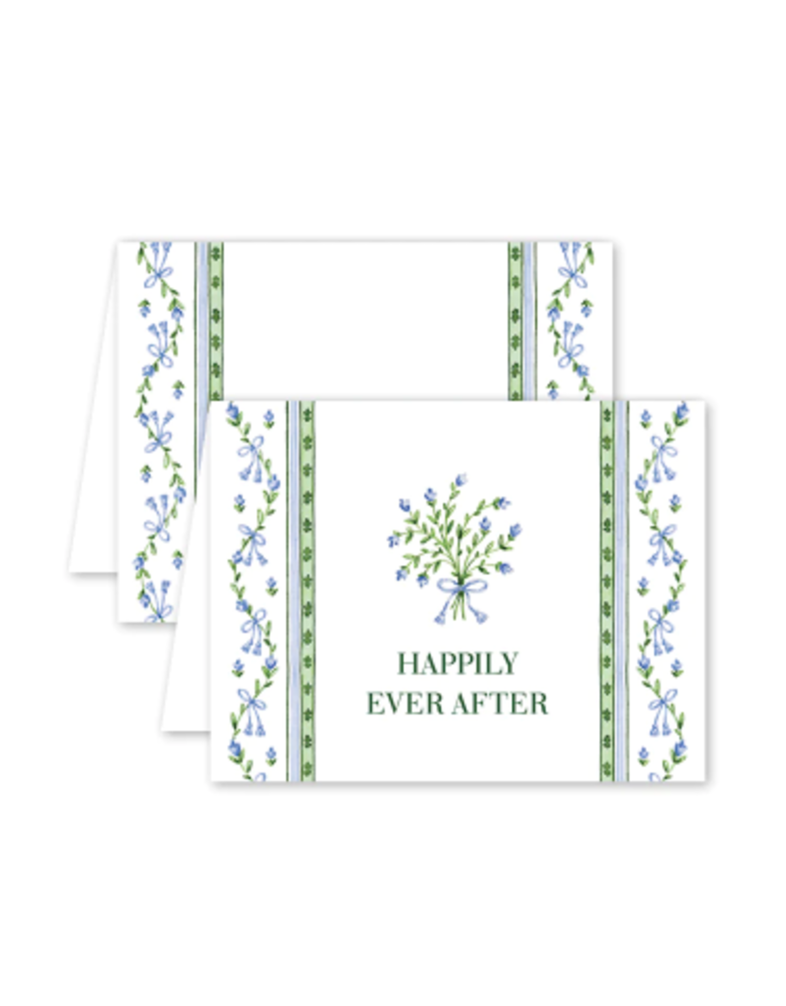 Dogwood Hill Broderie Blue Wedding Card