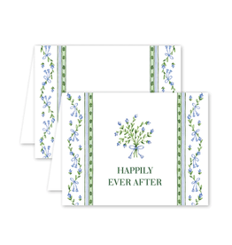 Dogwood Hill Broderie Blue Wedding Card