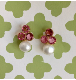 Julie Ryan Designs Tenley Pink Earrings by Julie Ryan