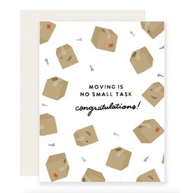 Slightly Stationery Moving Boxes Card