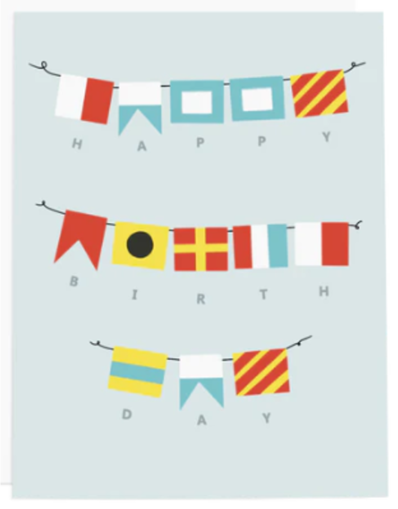 Ramus & Co HBD Nautical Flags Card