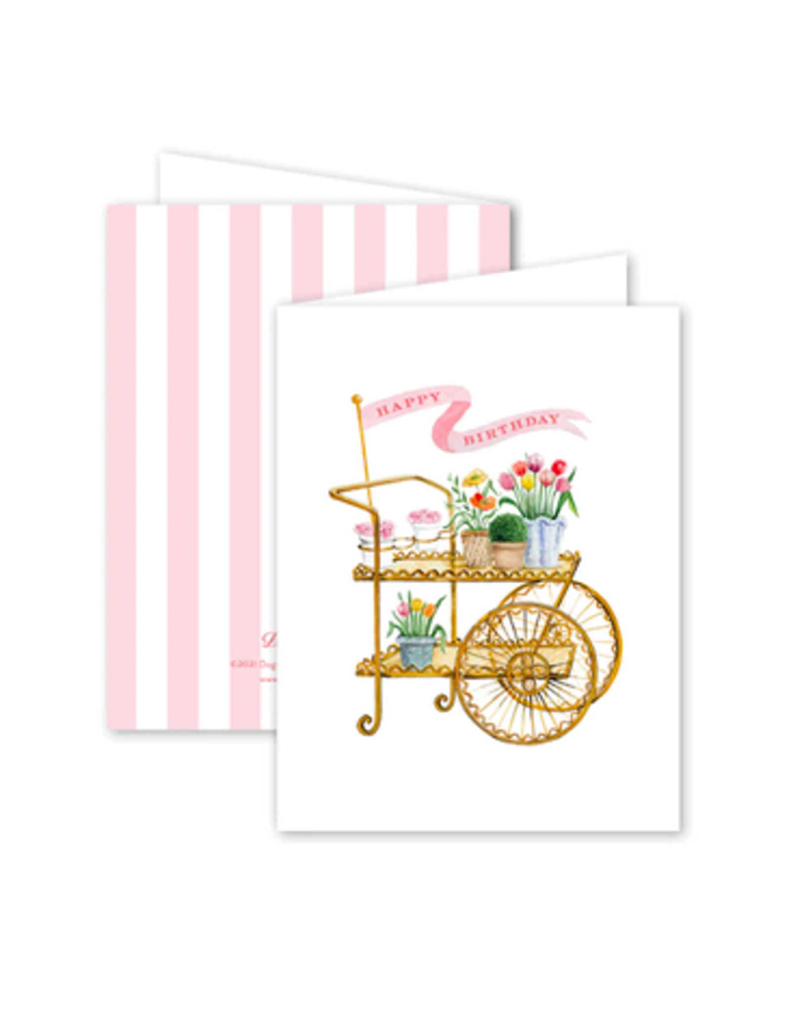 Dogwood Hill Flower Cart Birthday Card