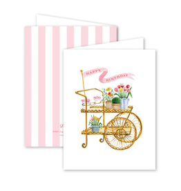 Dogwood Hill Flower Cart Birthday Card