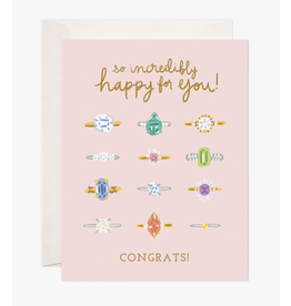 Bloomwolf Studio Congrats Rings Card