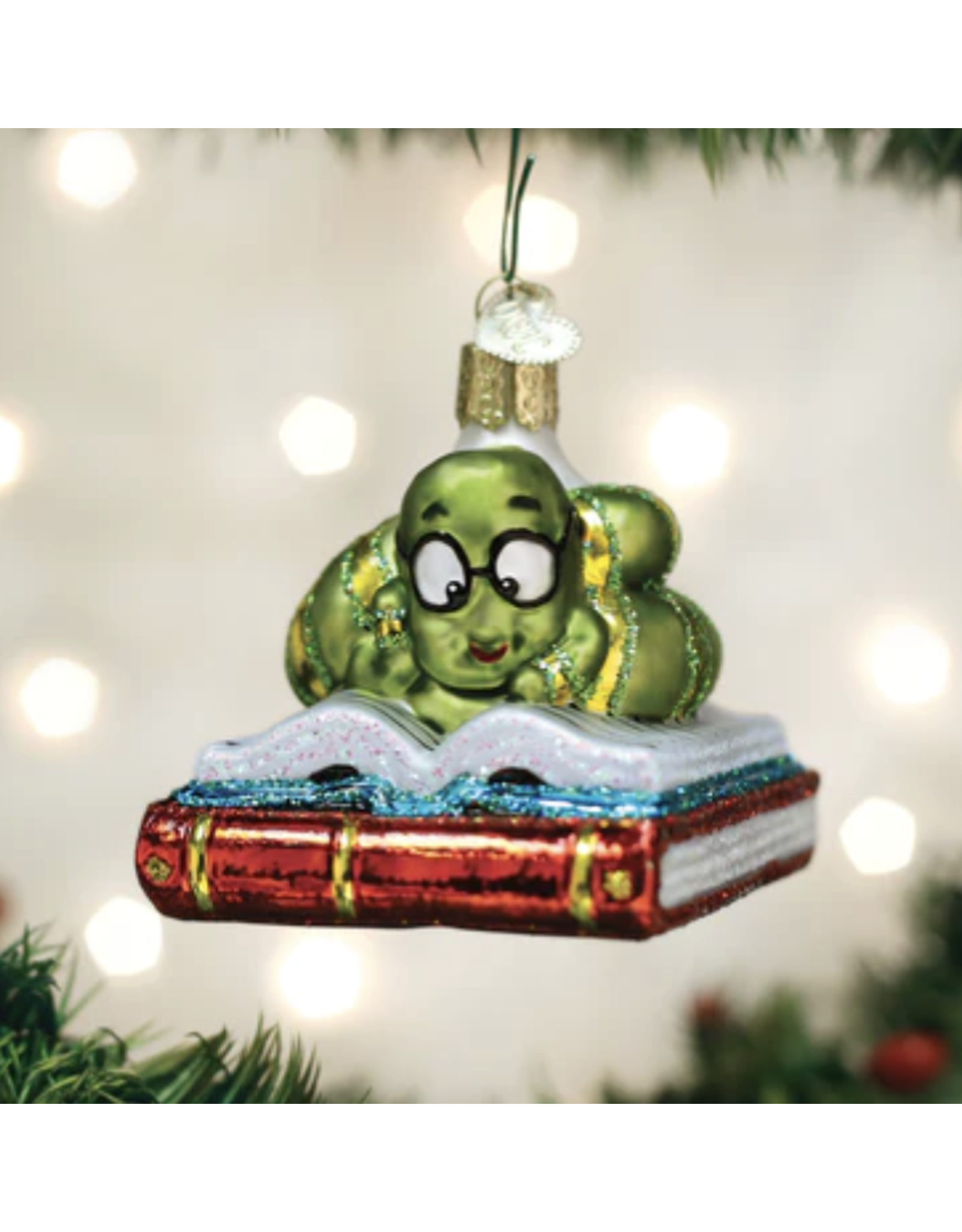 Book Worm Ornament