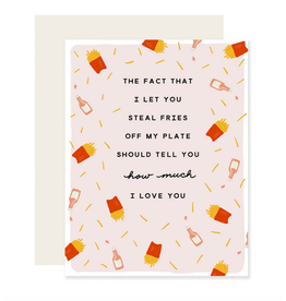 Slightly Stationery Fry Love Card