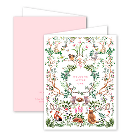 Dogwood Hill Woodland Baby Pink Card