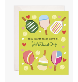 Bloomwolf Studio Pickleball Valentine Card