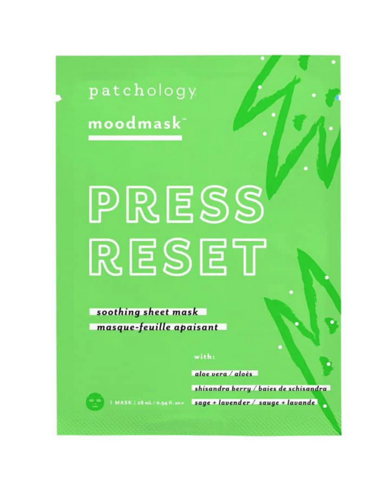 Patchology Press Reset MoodMask Face Mask