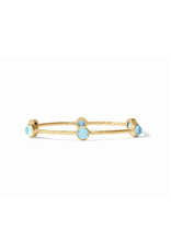 Julie Vos Milano Luxe Bangle in Iridescent Capri Blue by Julie Vos