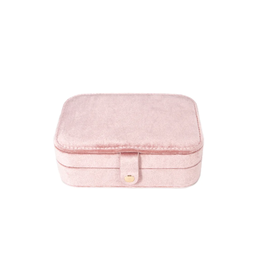 Accessories Shop at Junebug Vera Velvet Rectangle Jewelry Case in Pink