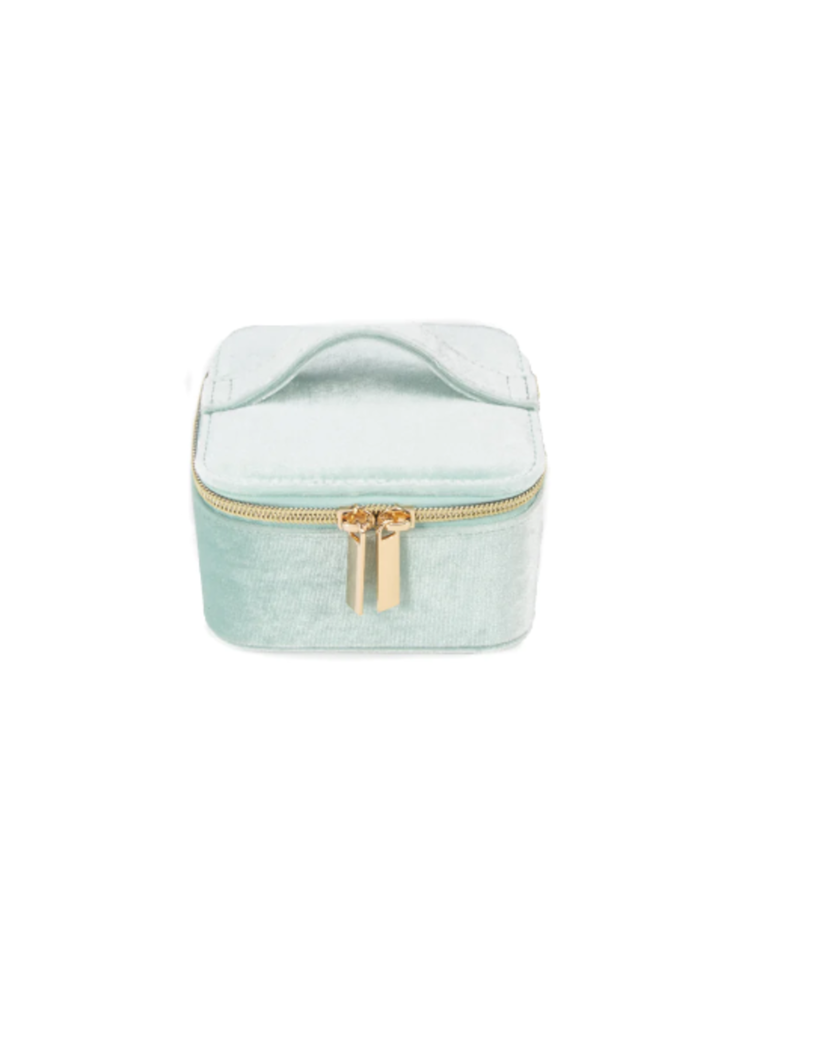 Accessories Shop at Junebug Vera Velvet Square Jewelry Case in Mint