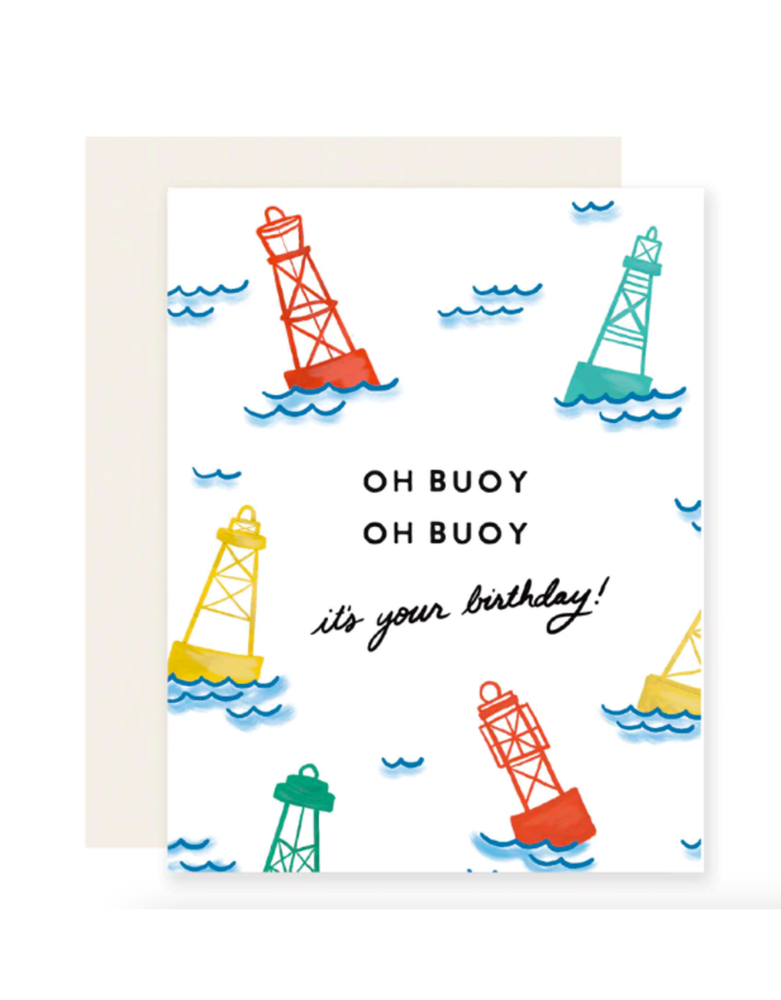 Slightly Stationery Oh Buoy Card