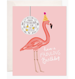 Bloomwolf Studio Fabulous Flamingo Birthday Card