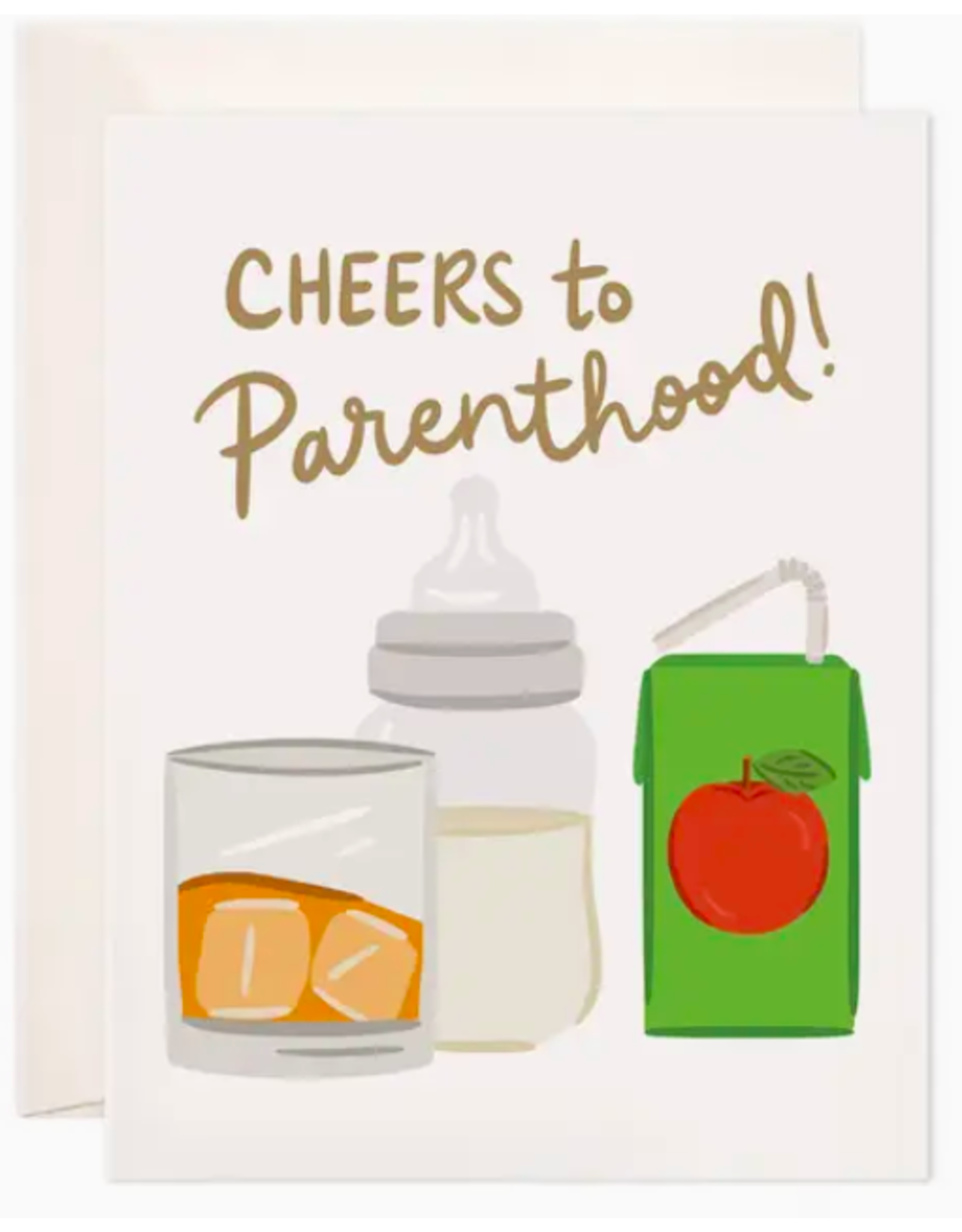 Bloomwolf Studio Cheers to Parenthood Card