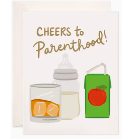Bloomwolf Studio Cheers to Parenthood Card