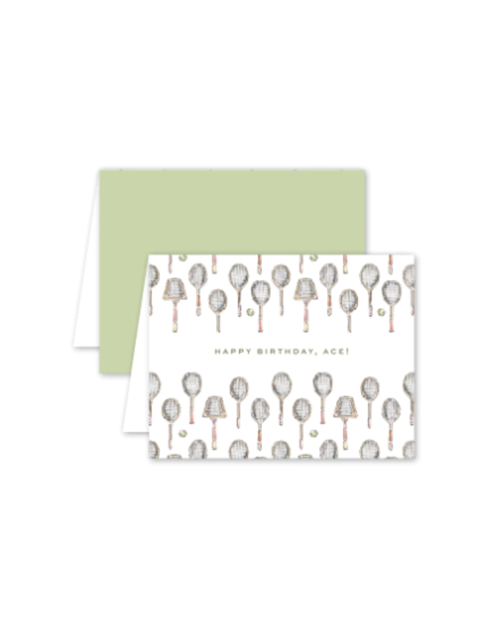 Dogwood Hill Tennis Birthday Card