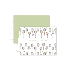 Dogwood Hill Tennis Birthday Card