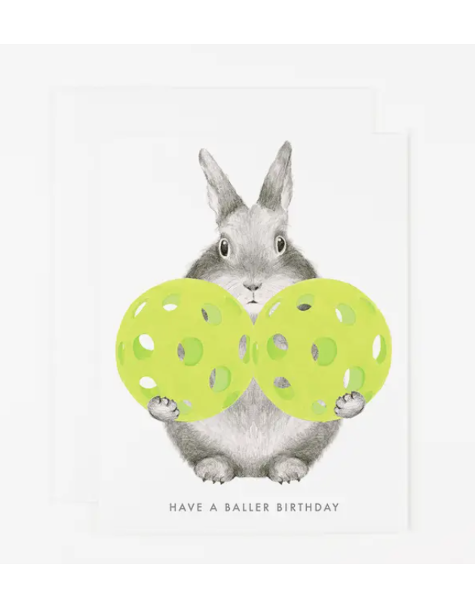 Dear Hancock Pickleball Bunny Birthday Card