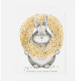 Dear Hancock Everything Bagel Bunny Card Set